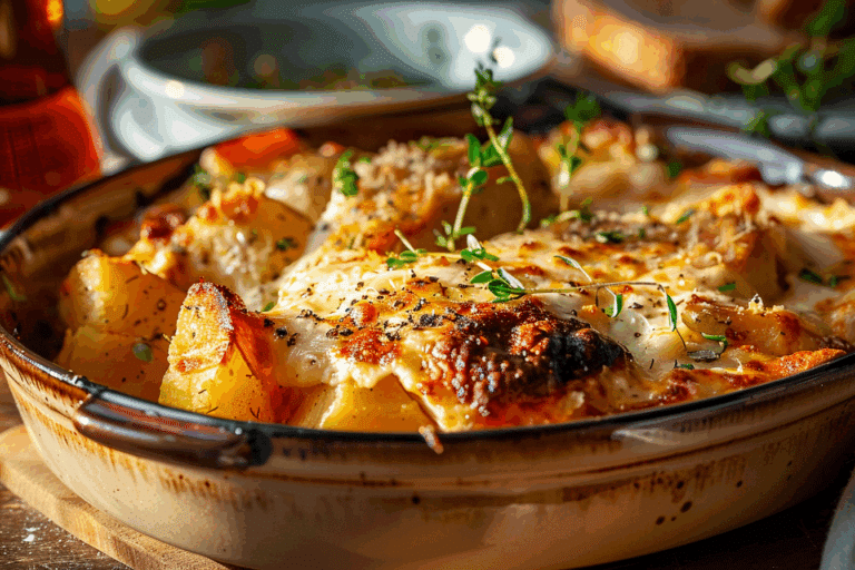 Cheesy Potato Chicken Bake