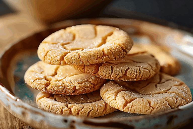 Crinkly Crackly Butter Toffee Sugar Cookies