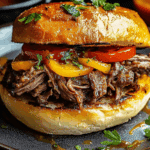 Pressure Cooker Italian Beef Sandwiches