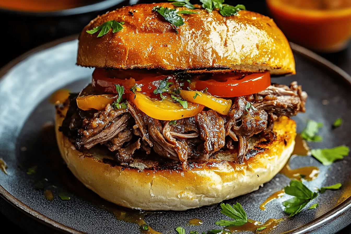 Pressure Cooker Italian Beef Sandwiches