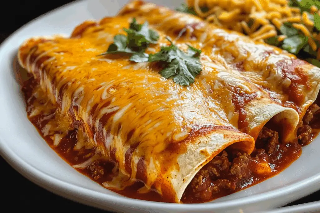 Easy Cheesy Beef Enchiladas Ready in Under 30 Minutes