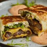 Air Fryer Cheeseburger Wraps Crispy Melty Burger-Inspired Wraps