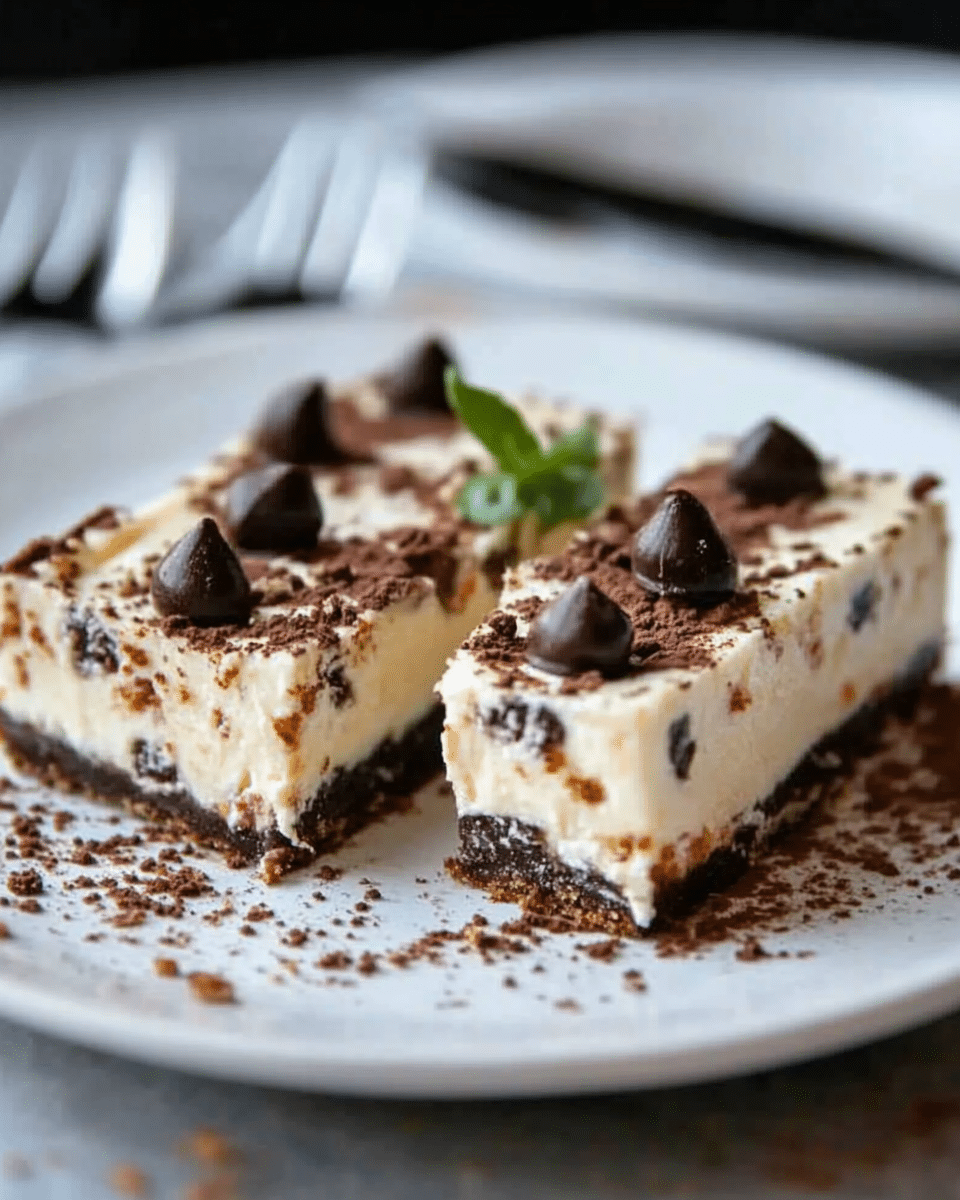 Cannoli Cheesecake Bars