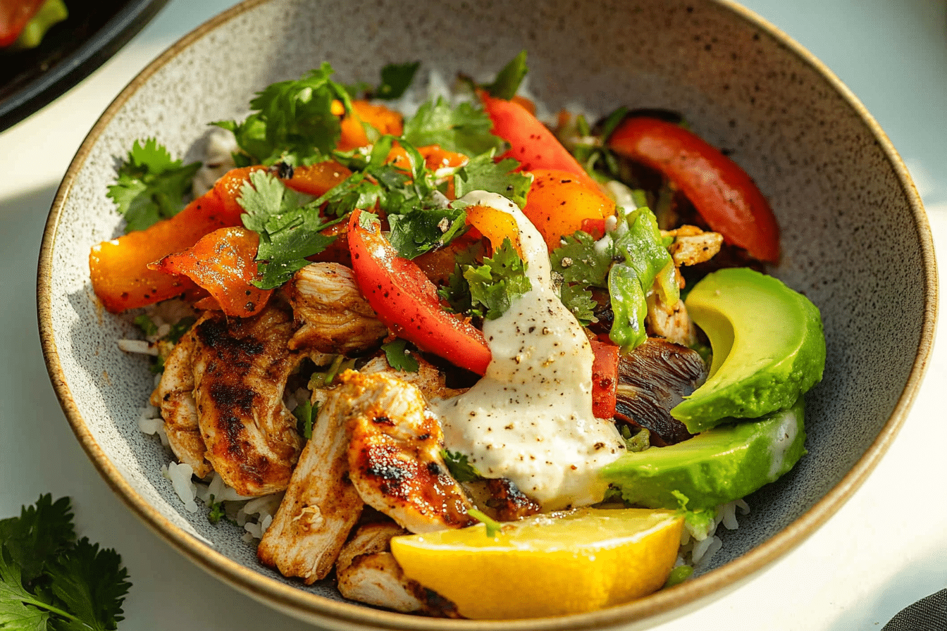 Chipotle Chicken Fajita Bowls