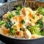 Creamy Chicken Broccoli Rice Casserole
