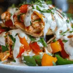 Crispy Chicken Bell Pepper Ranch Burritos