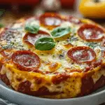 Easy Low Carb Crustless Pizza Bowl