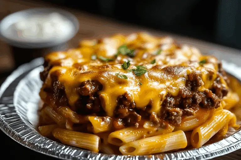 Cheesy Sloppy Cheeseburger Pasta