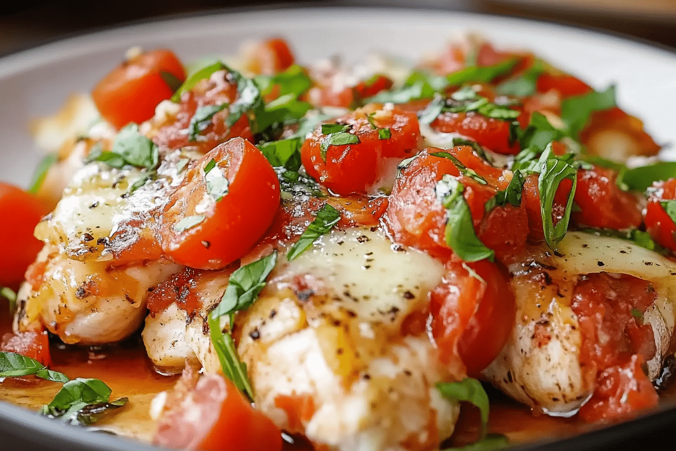Bruschetta Chicken Bake