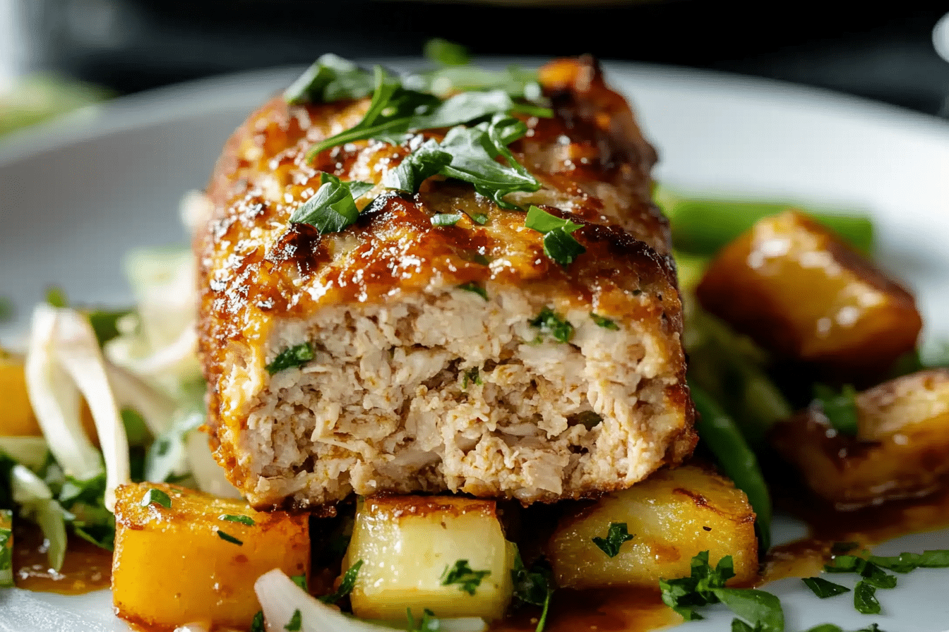 Healthy Ground Chicken Meatloaf