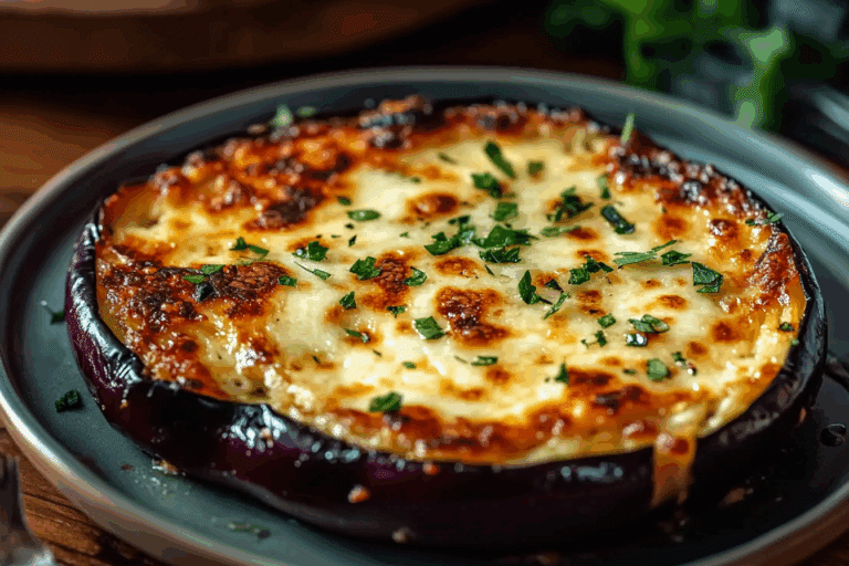Cheesy Baked Eggplant Parmesan