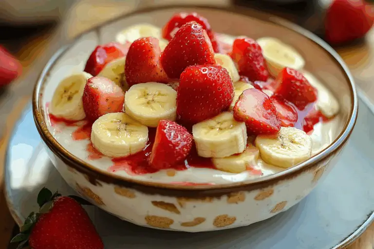 Strawberry Banana Pudding Dessert