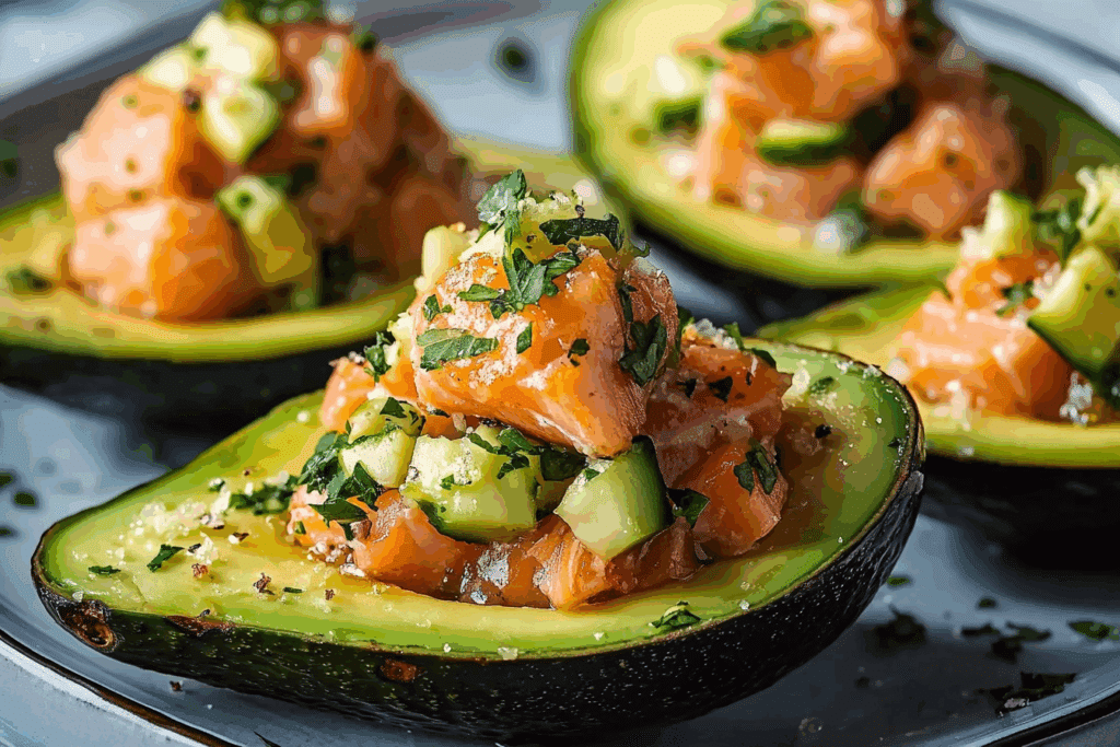 Salmon-Stuffed Avocados