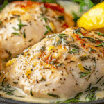 Slow Cooker Creamy Lemon Herb Chicken