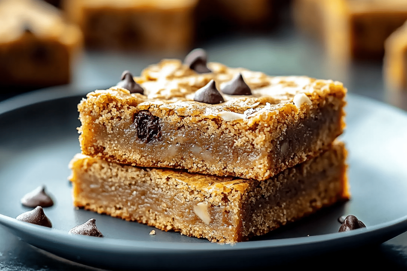 Vegan Almond Coconut Blondies