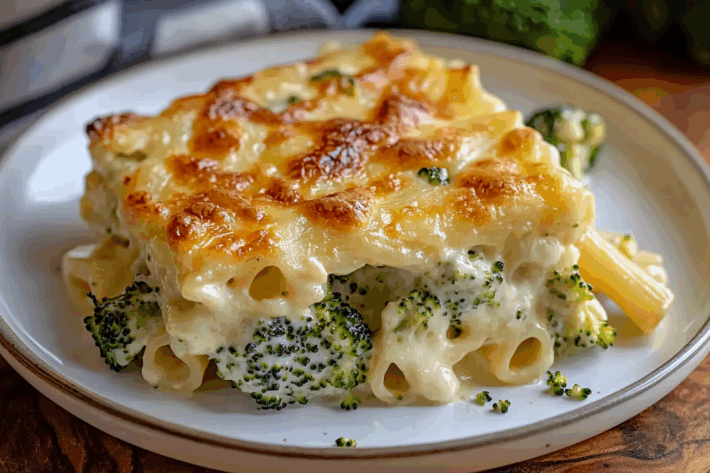 No-Boil Broccoli Pasta Bake