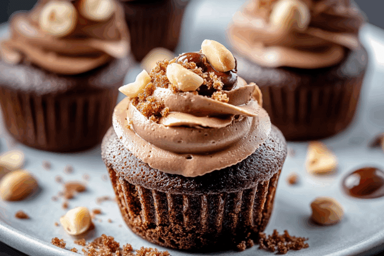 Nutella Hazelnut Cupcakes