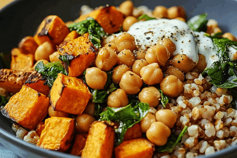 Chickpea & Sweet Potato Grain Bowls