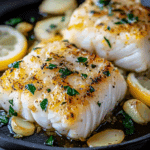 Baked Cod Recipe with Lemon and Garlic