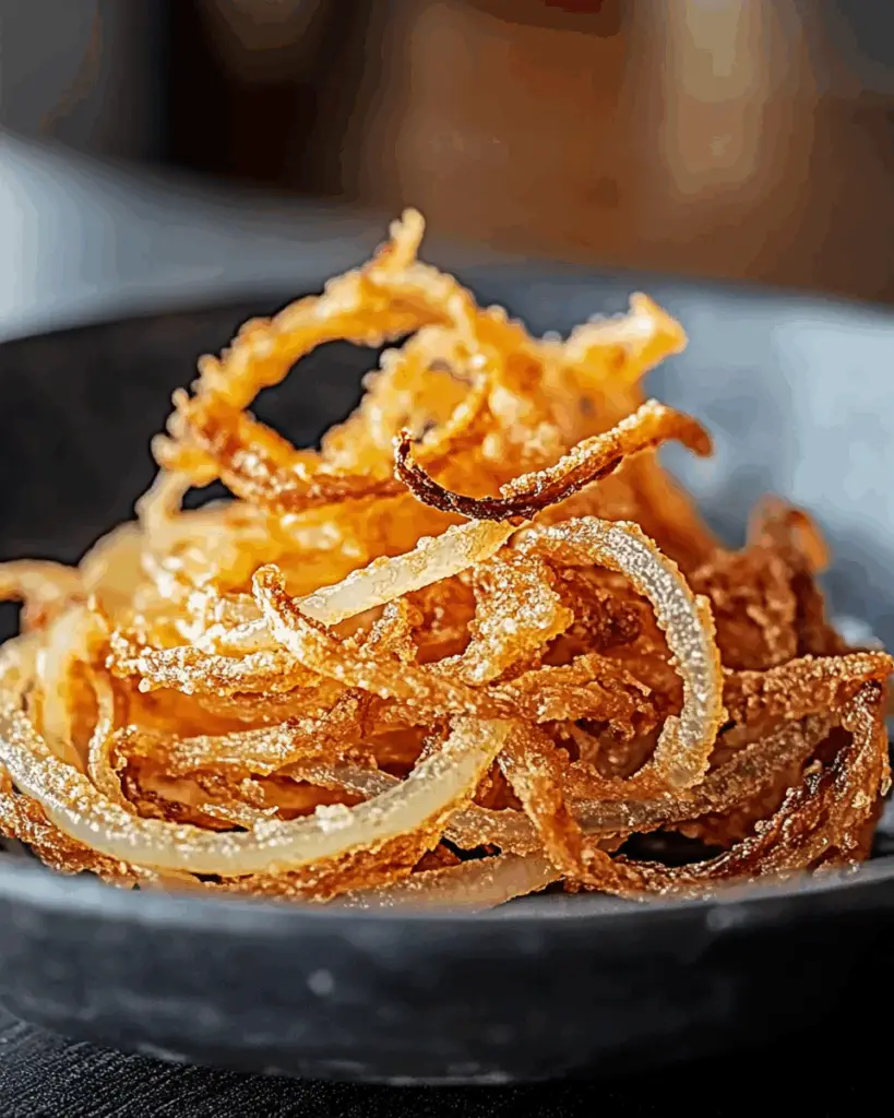 Air Fryer Crispy Onions 5 farah7899405 httpss.mj .runPxJ4oG0Qz8Q Mid shot of a plated d 75e59c5e d4ea 49a2 8e49 4894d658d367 1
