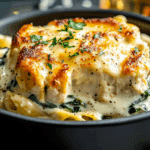 Spinach & Artichoke Dip Pasta with Chicken