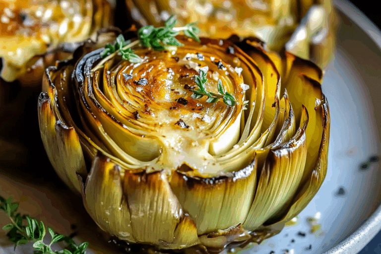 Roasted Artichokes with Garlic Butter