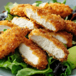 Crispy Chicken Cutlet Salad