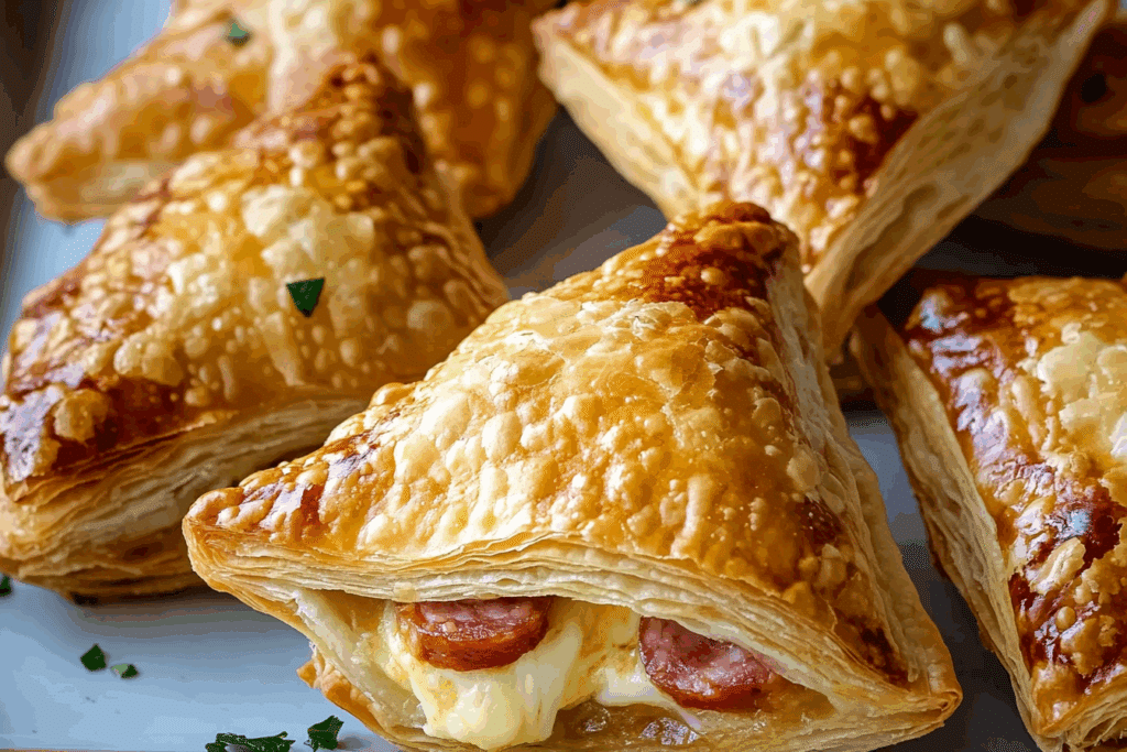 Salami & Cheese Pastry Pockets