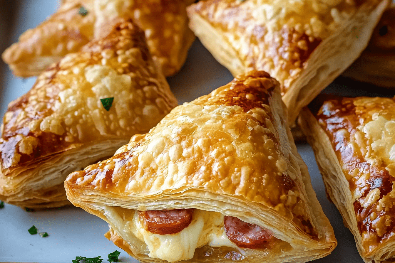 Salami & Cheese Pastry Pockets