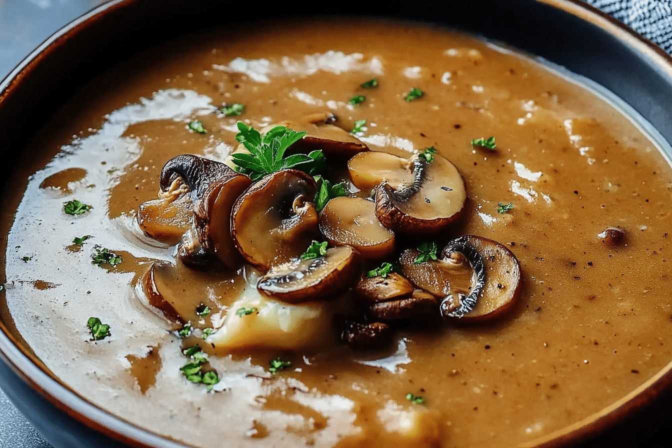 Easy Vegan Mushroom Gravy