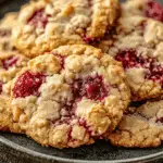 Buttery Raspberry Crumble Cookies