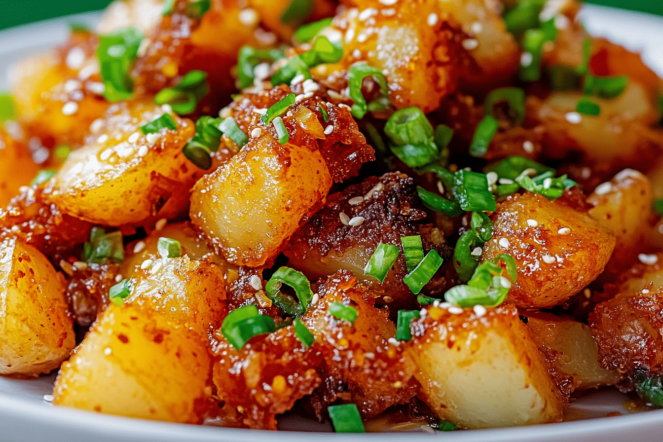 Crispy Gochujang Potato Salad