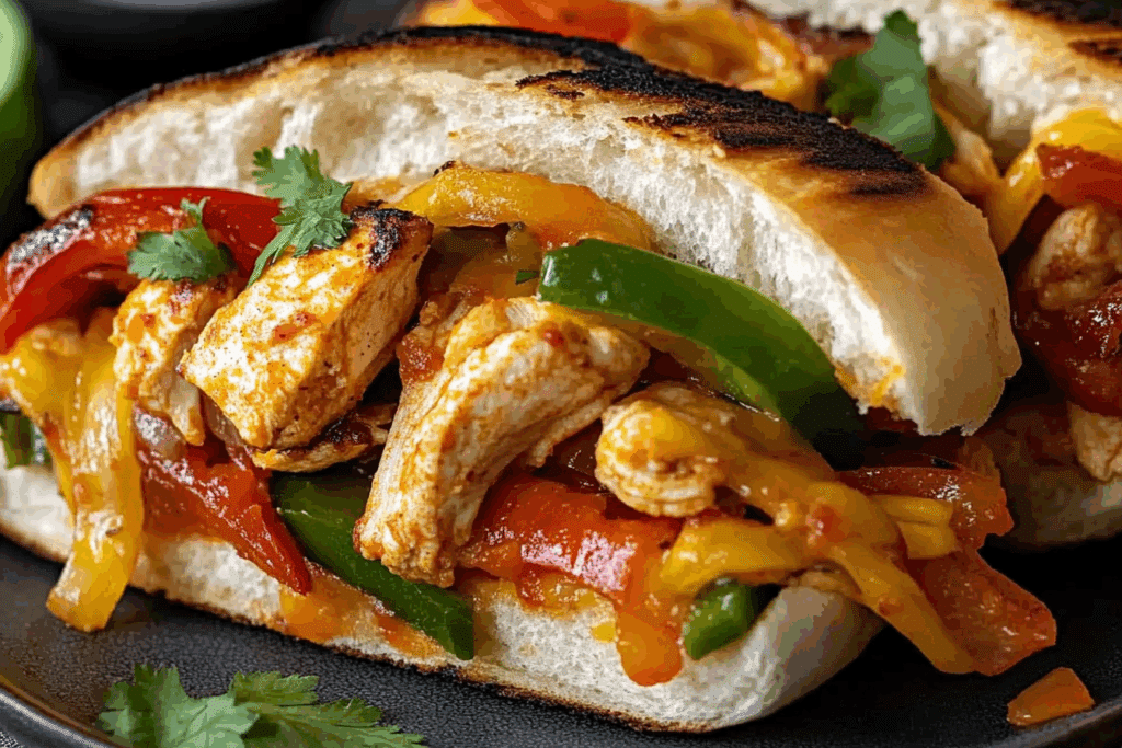 Chicken Fajita Melts