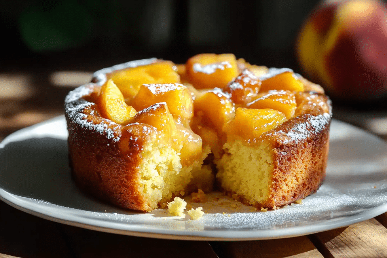 Peach Cobbler Pound Cake