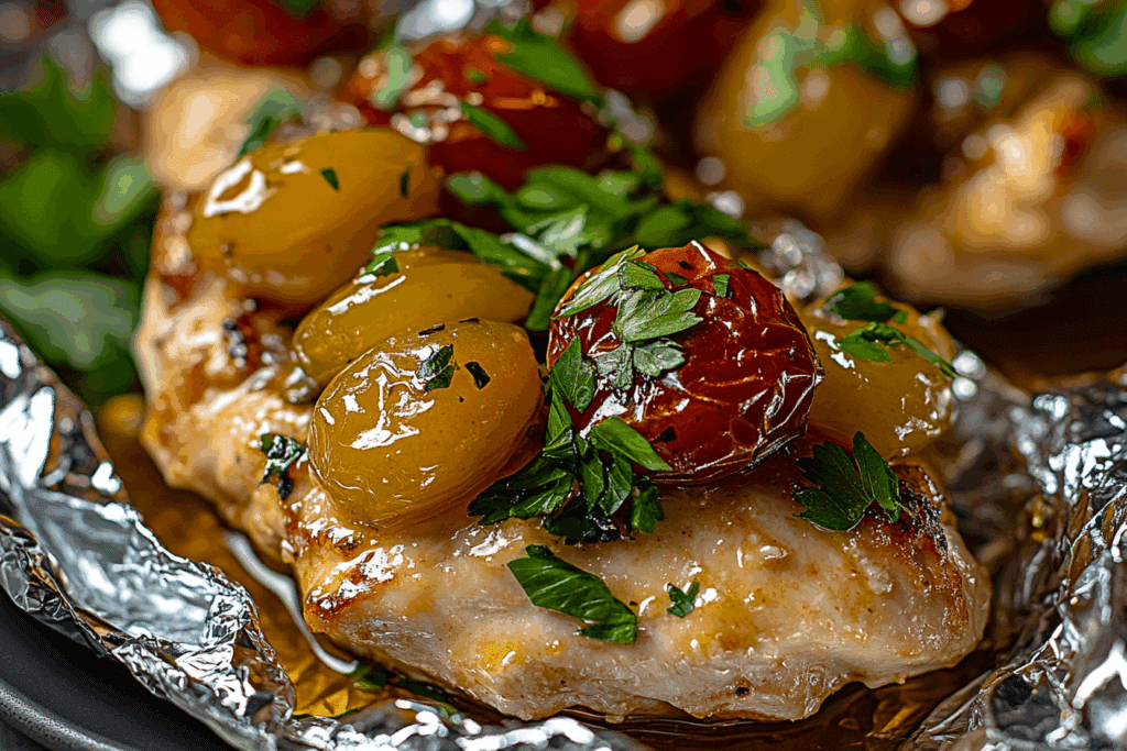 Honey Mustard Chicken Foil Packets