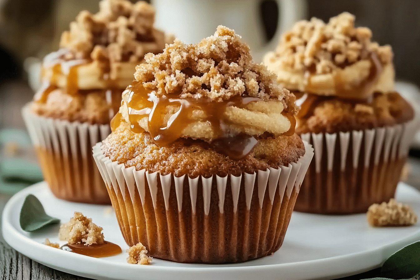 Churro Caramel Crunch Cupcakes