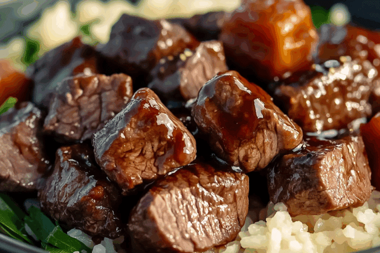 Ninja Foodi Sweet Teriyaki Beef Tips