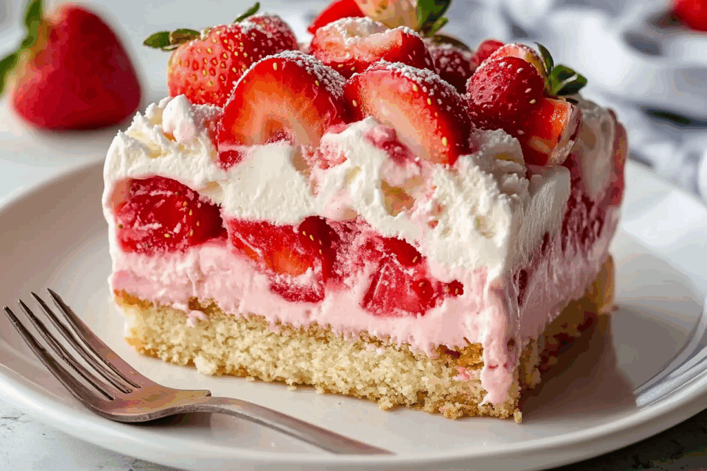 Strawberry Shortcake Ice Cream Cake