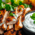 Chicken Shawarma with Yogurt Sauce