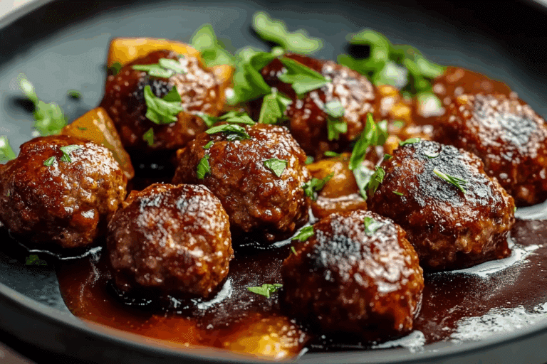Bison Meatballs