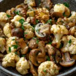 Garlic Cauliflower & Mushrooms