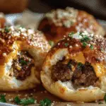 Garlic Parmesan Cheeseburger Bombs