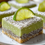 No-Bake Chia Pudding Bars with Zesty Coconut Lime Flavor
