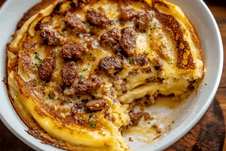 Pancake Sausage Breakfast Bake
