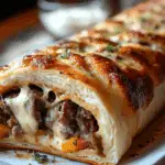 Philly Cheesesteak Stromboli