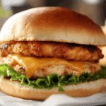 Ranch Cheddar Chicken Burgers