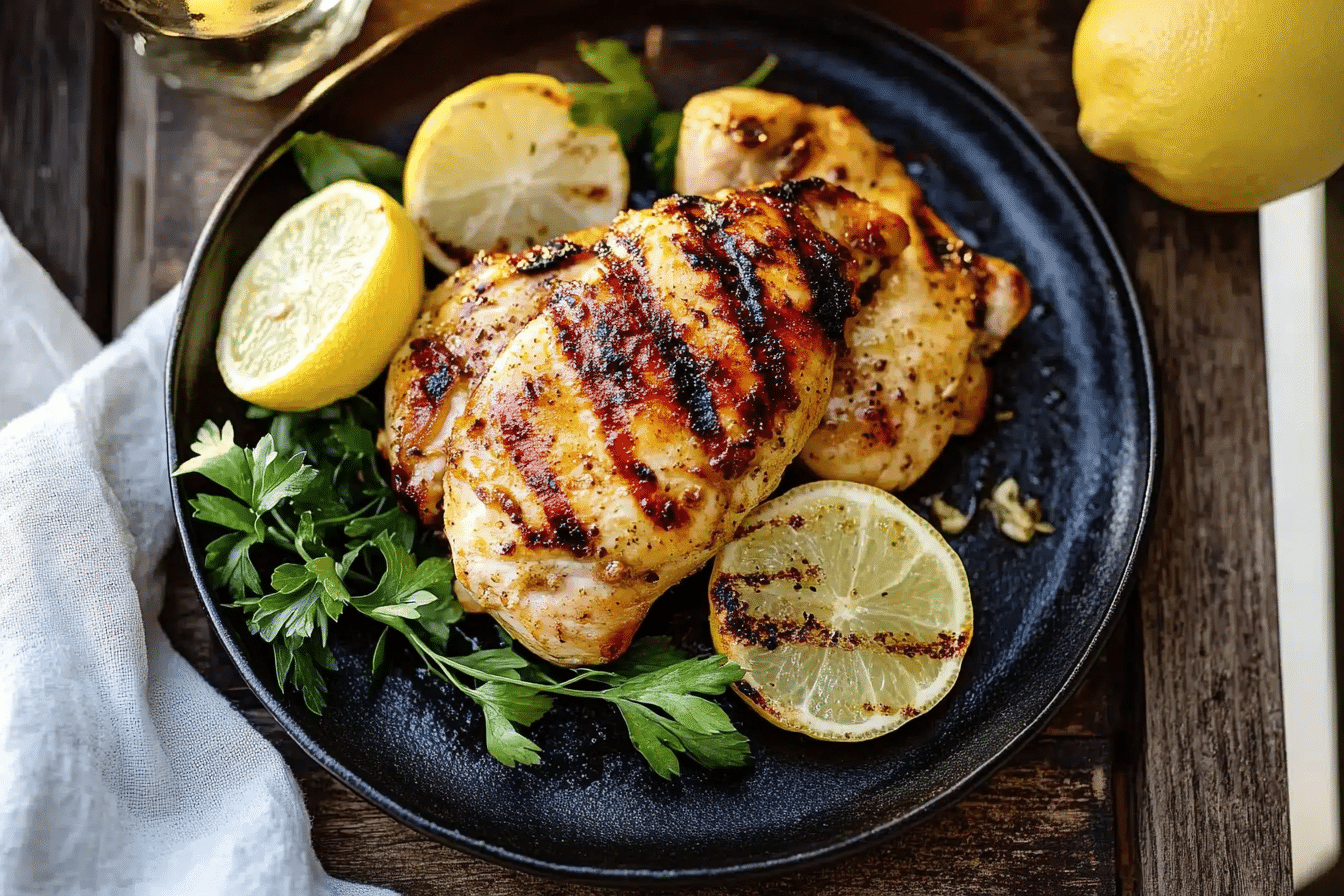 Spicy Grilled Portuguese Chicken with Garlic & Lemon Marinade