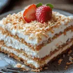 Tennis Biscuit Coconut Icebox Cake