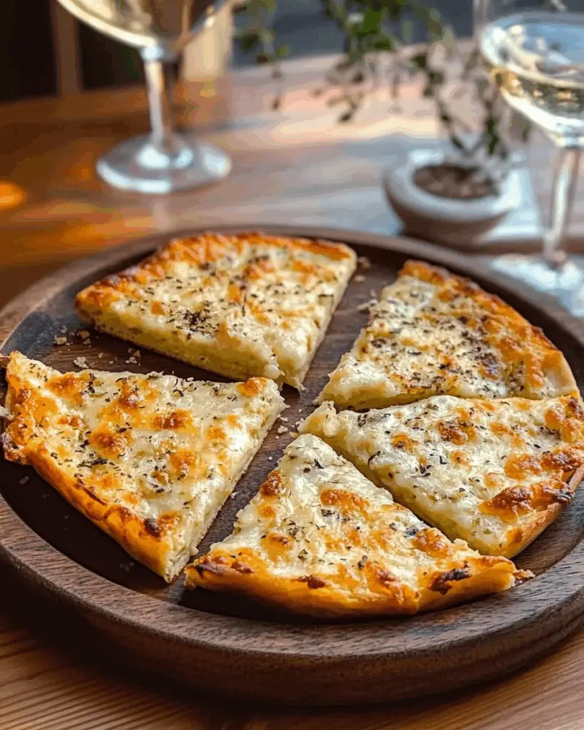 Air Fryer Cheesy Tortilla Garlic Bread