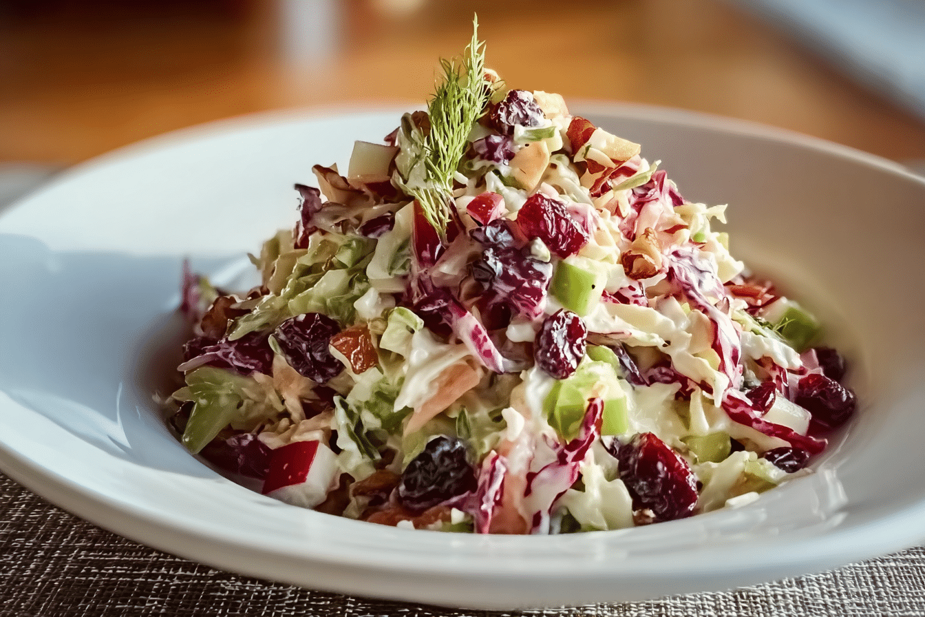 Apple Cranberry Coleslaw